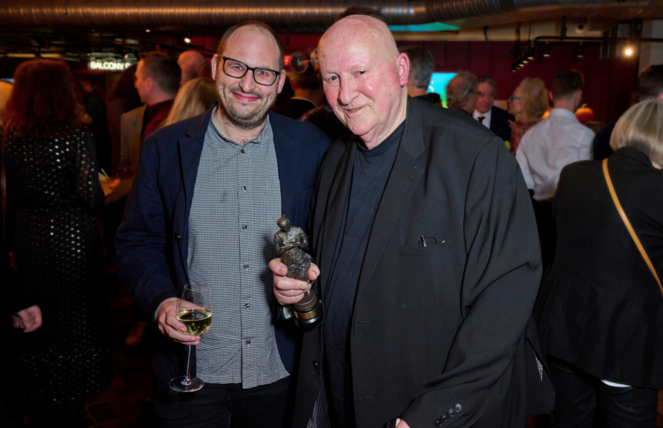 Gavin Bryars, winner of the Innovation Award in association with the Musicians' Union at The Ivors Classical Awards, BFI Southbank, London, United Kingdom, 12 November 2024 (Photo by Hogan Media/Shutterstock)