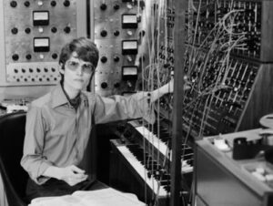 Wendy Carlos on the Moog modular from Flickr