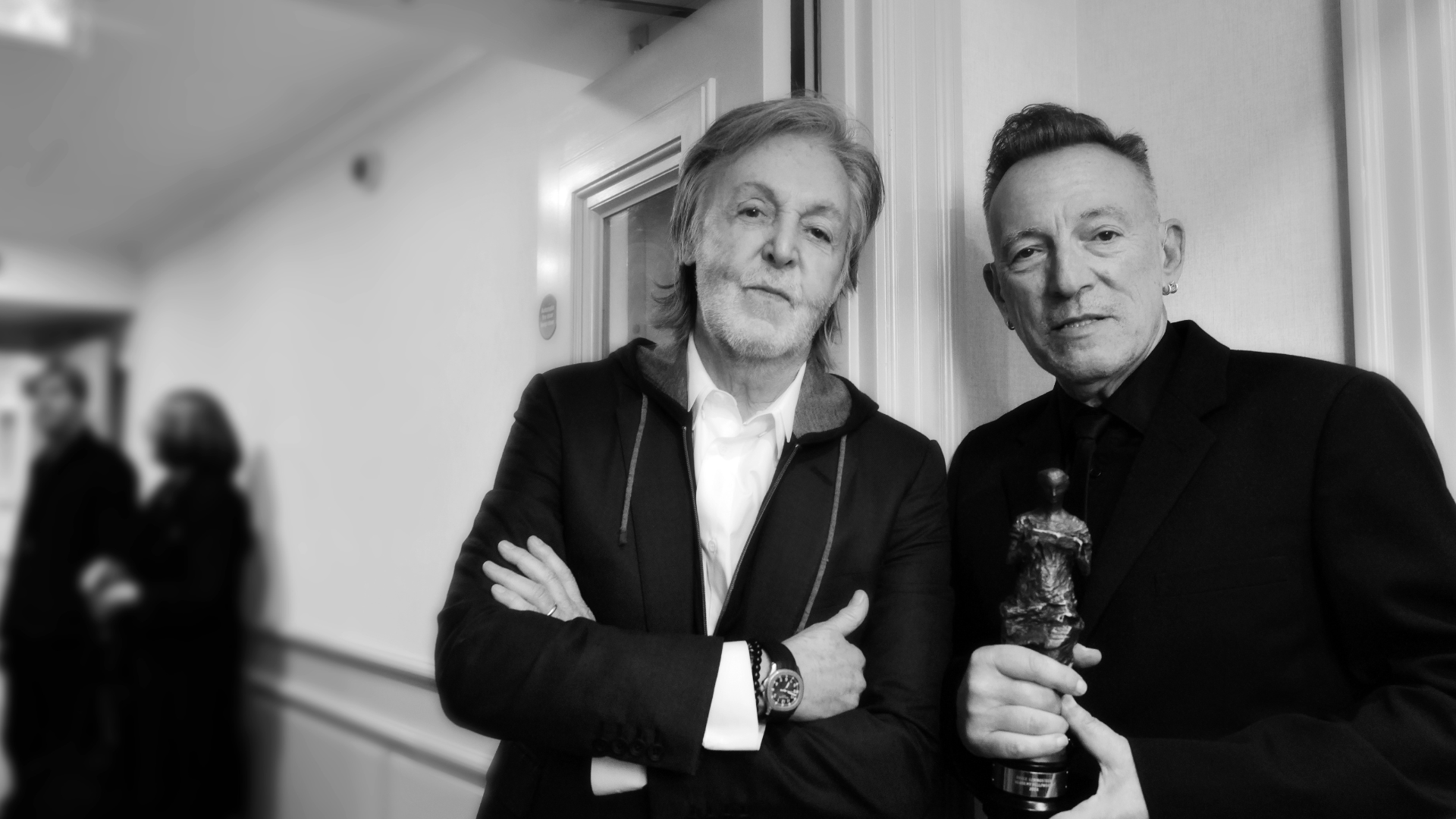 Paul McCartney and Bruce Springsteen at The Ivors