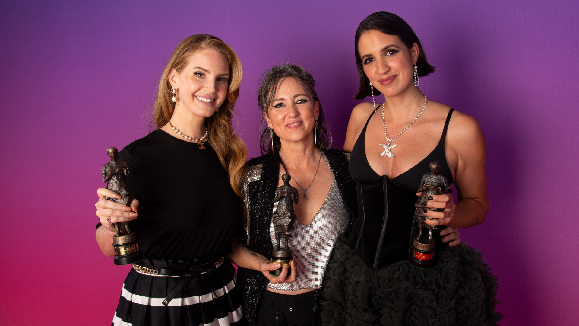 Lana Del Rey, KT Tunstall and Victoria Canal at The Ivors