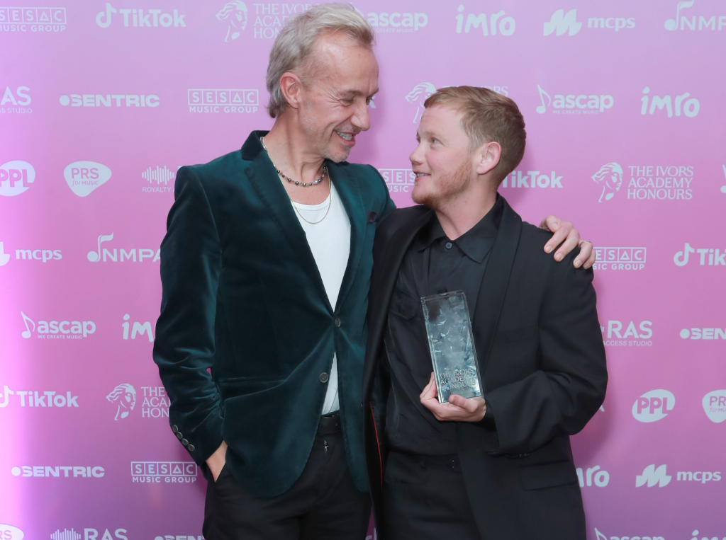 Fraser T Smith and Kae Tempest at The Ivors Academy Honours 2025