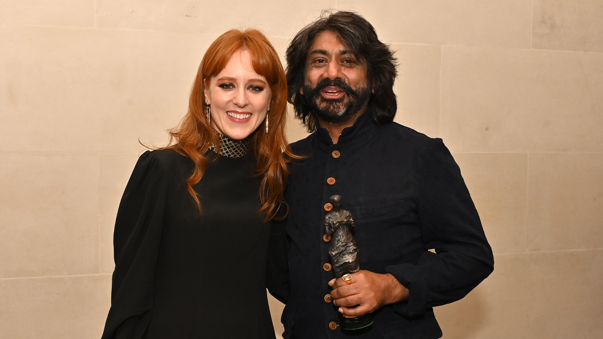 Talvin Singh, Innovation Ivor Novello Award winner 2022 with ceremony host and Ivor Novello Award winner Hannah Peel