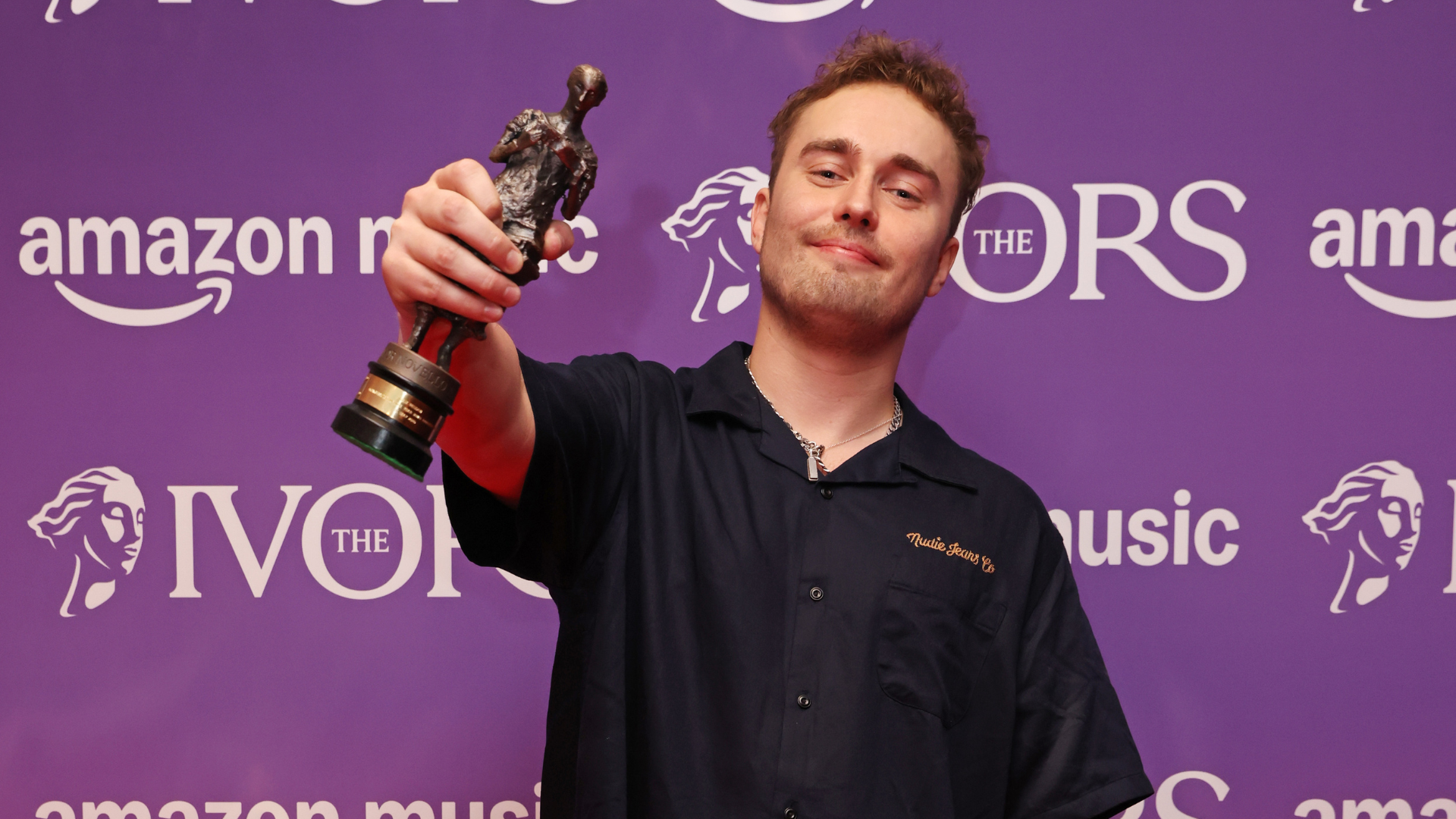 Sam Fender at the Ivor Novello Awards