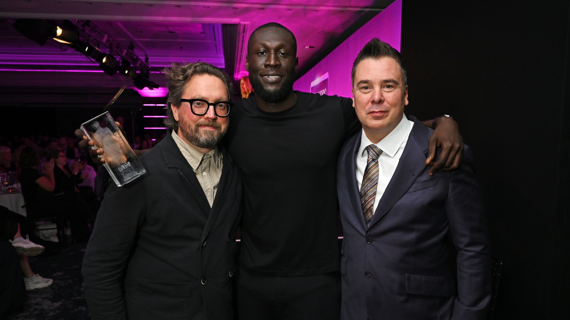 Tom Gray, Stormzy and Lord Neri at The Ivors Academy Honours 2026