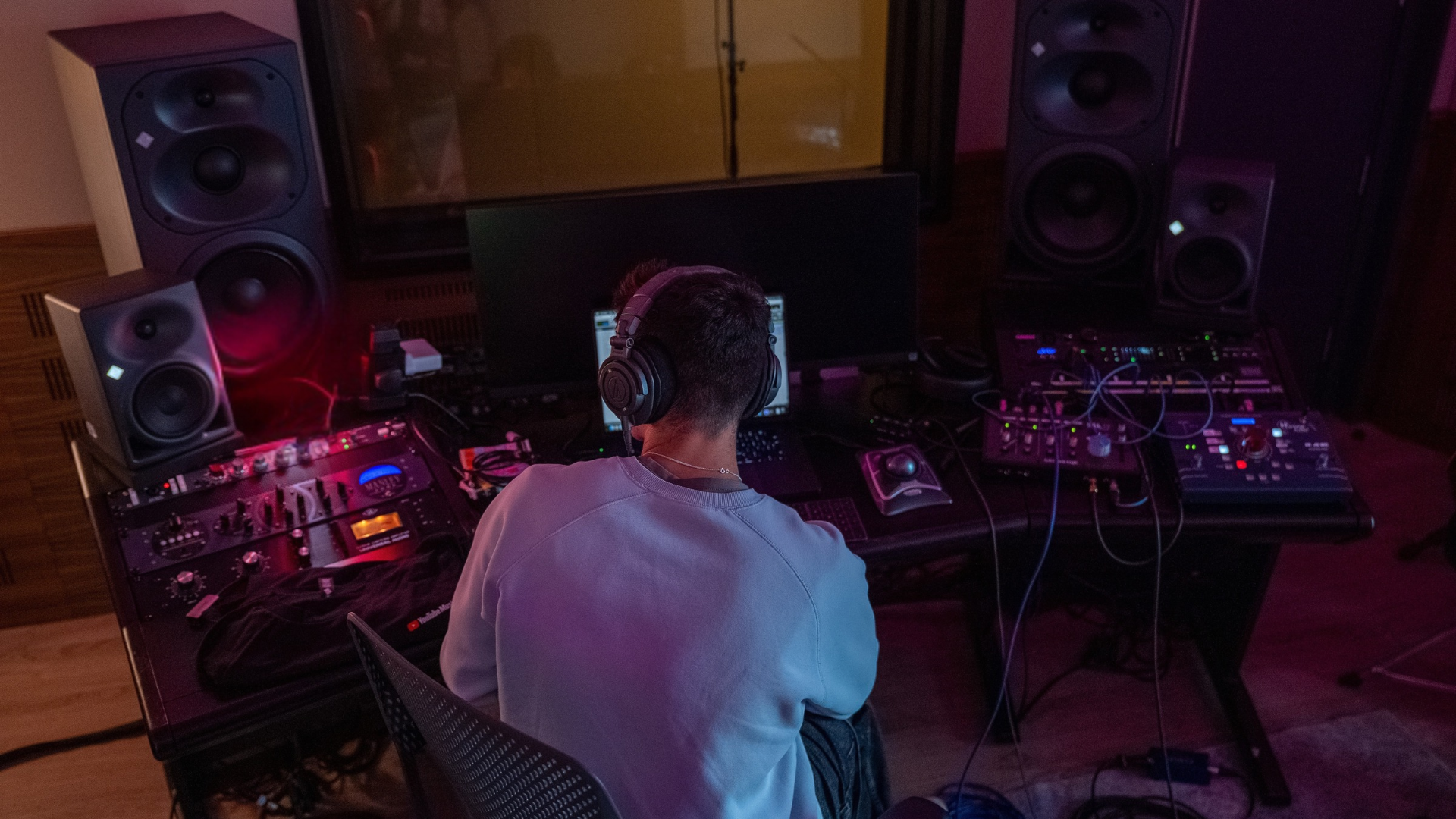Composer in a studio