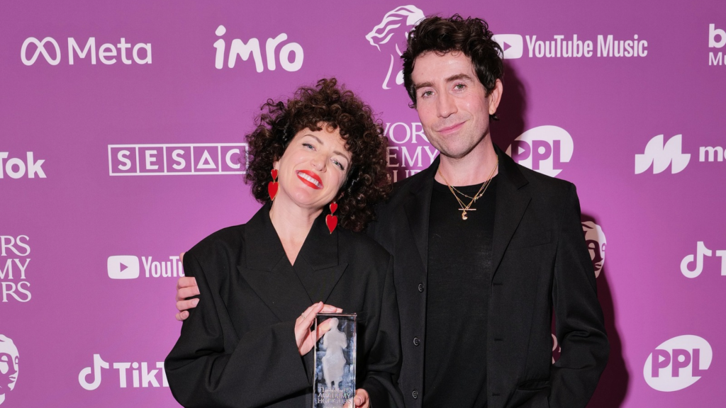 Annie Macmanus and Nick Grimshaw at The Ivors Academy Honours 2026